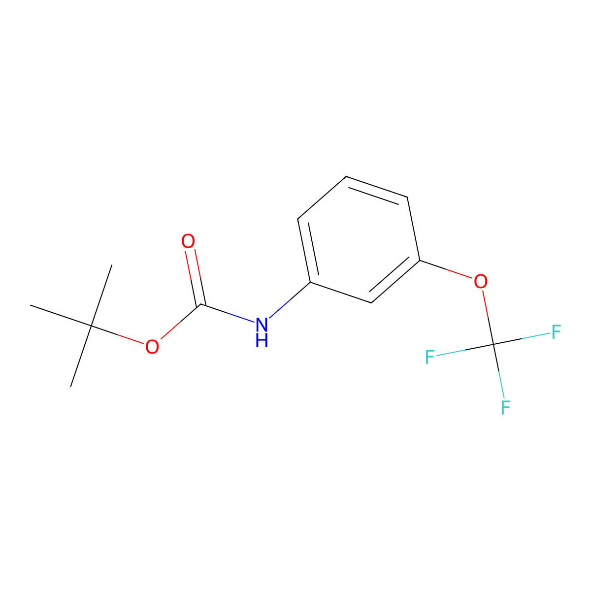 tert-butyl N-(3-(trifluoromethoxy)phenyl)carbamate molecular structure, CAS 561304-42-5