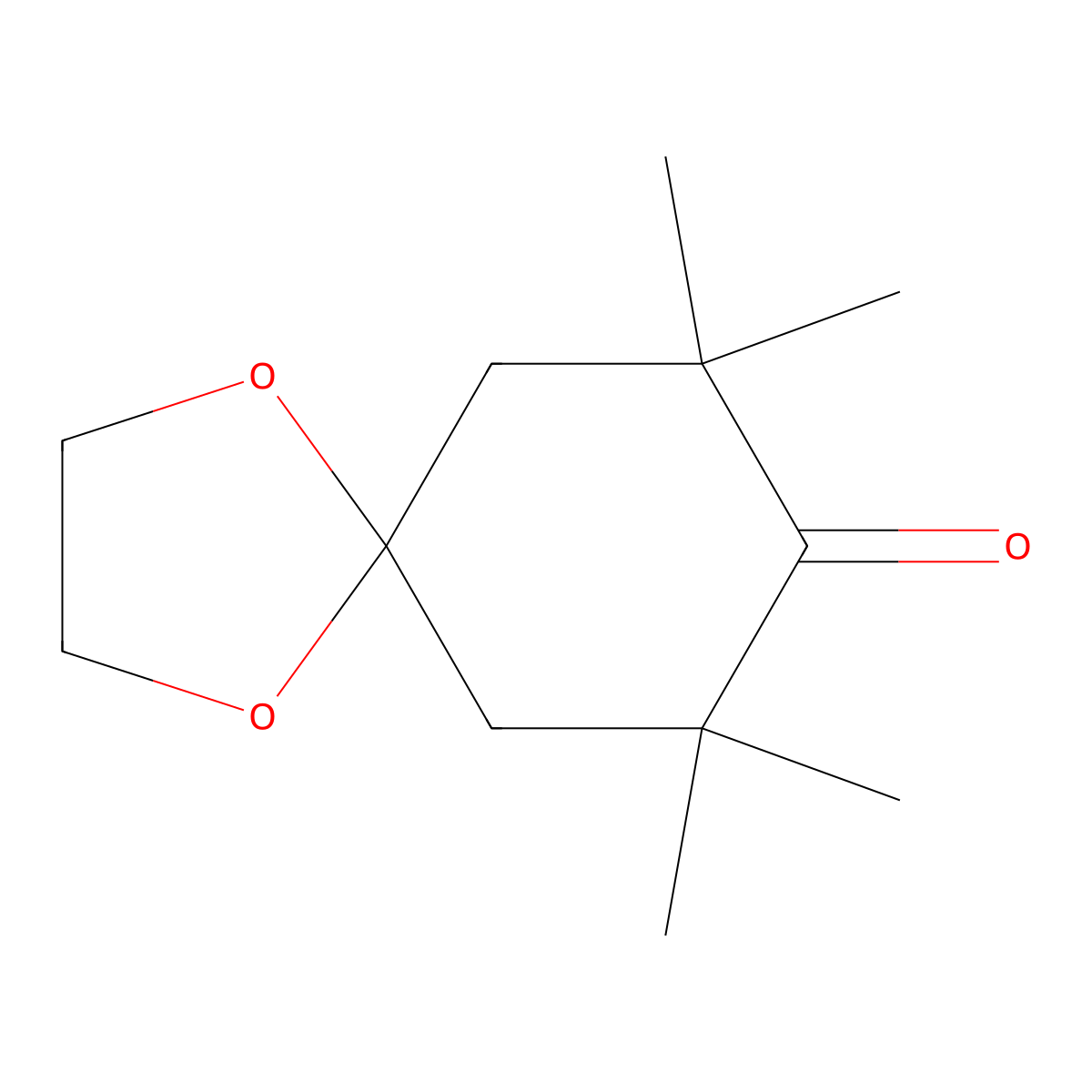 7,7,9,9-Tetramethyl-1,4-dioxaspiro[4.5]decan-8-one molecular structure, CAS 561307-28-6