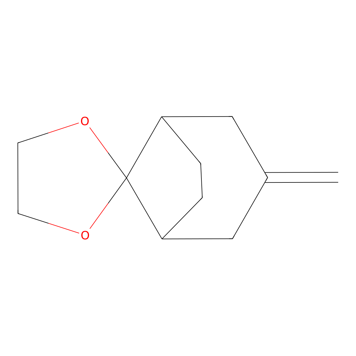 3-Methylenespiro[bicyclo[3.2.1]octane-8,2'-[1,3]dioxolane] molecular structure, CAS 561307-38-8
