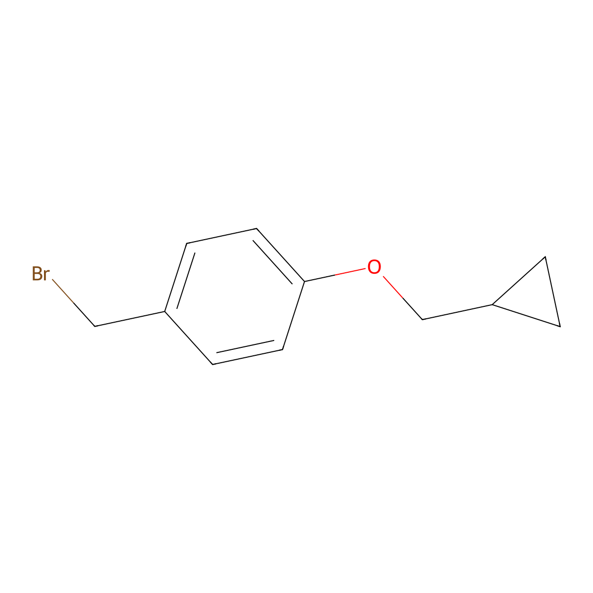 1-(Bromomethyl)-4-(cyclopropylmethoxy)benzene molecular structure, CAS 561313-86-8