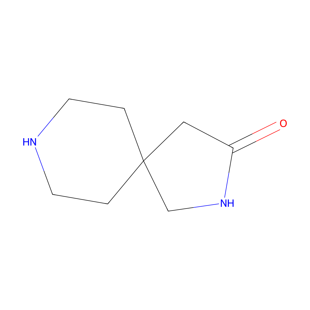 2,8-Diazaspiro(4.5)decan-3-one molecular structure, CAS 561314-57-6