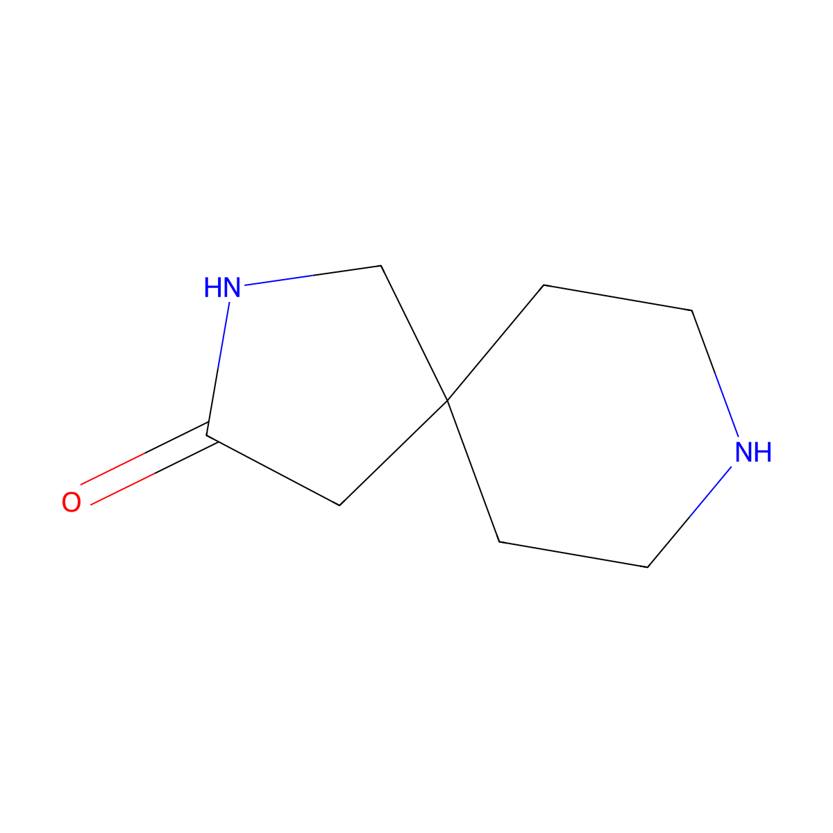 2,8-Diazaspiro(4.5)decan-3-one molecular structure, CAS 561314-57-6