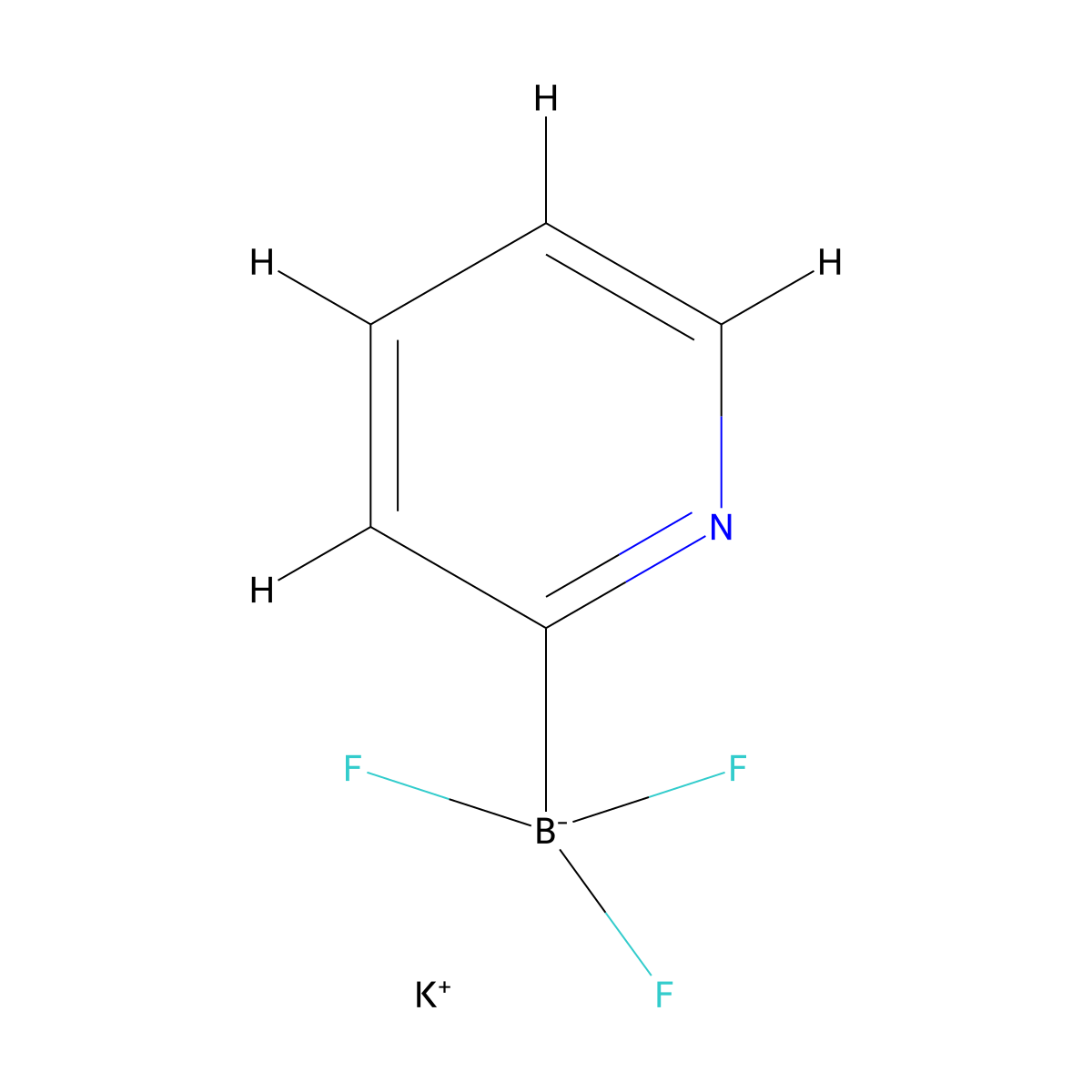 Potassium (pyridin-2-yl)trifluoroborate molecular structure, CAS 561328-70-9