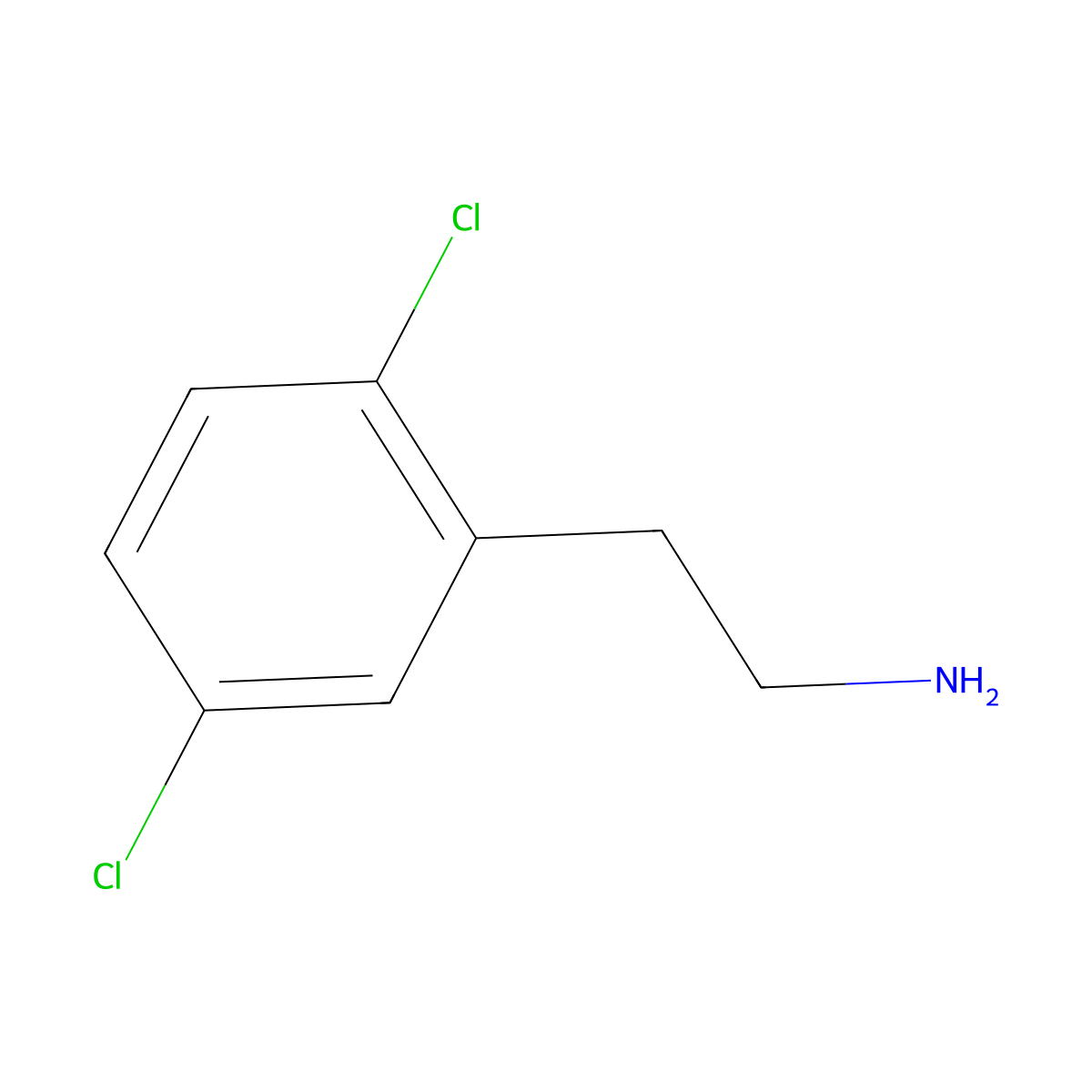 2-(2,5-Dichlorophenyl)ethan-1-amine molecular structure, CAS 56133-86-9