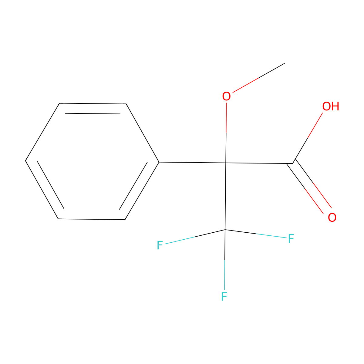 Mosher's acid molecular structure, CAS 56135-03-6