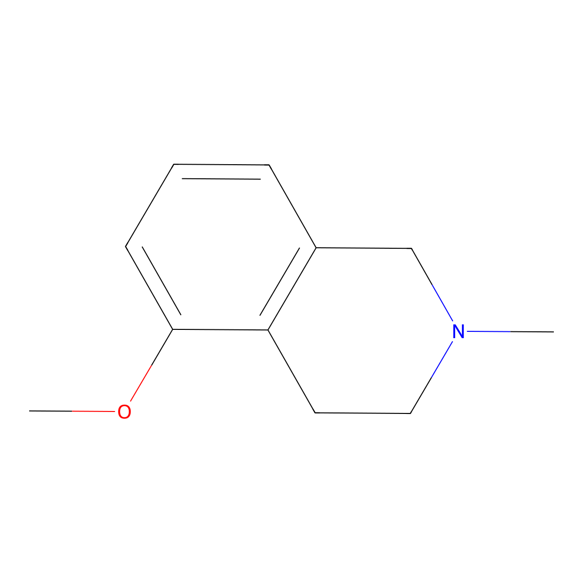 5-Methoxy-2-methyl-1,2,3,4-tetrahydroisoquinoline molecular structure, CAS 56135-34-3