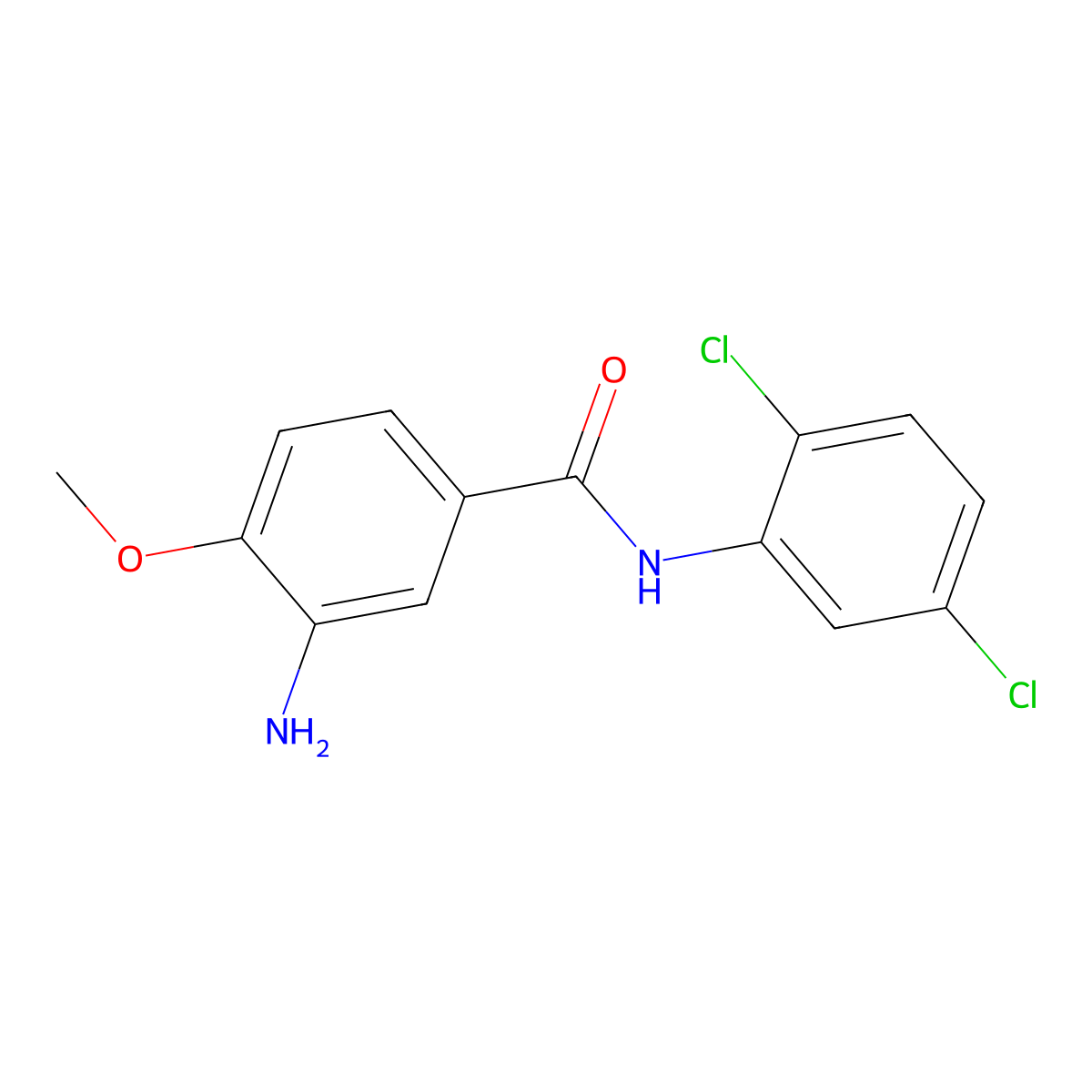 3-amino-N-(2,5-dichlorophenyl)-4-methoxybenzamide molecular structure, CAS 56135-83-2
