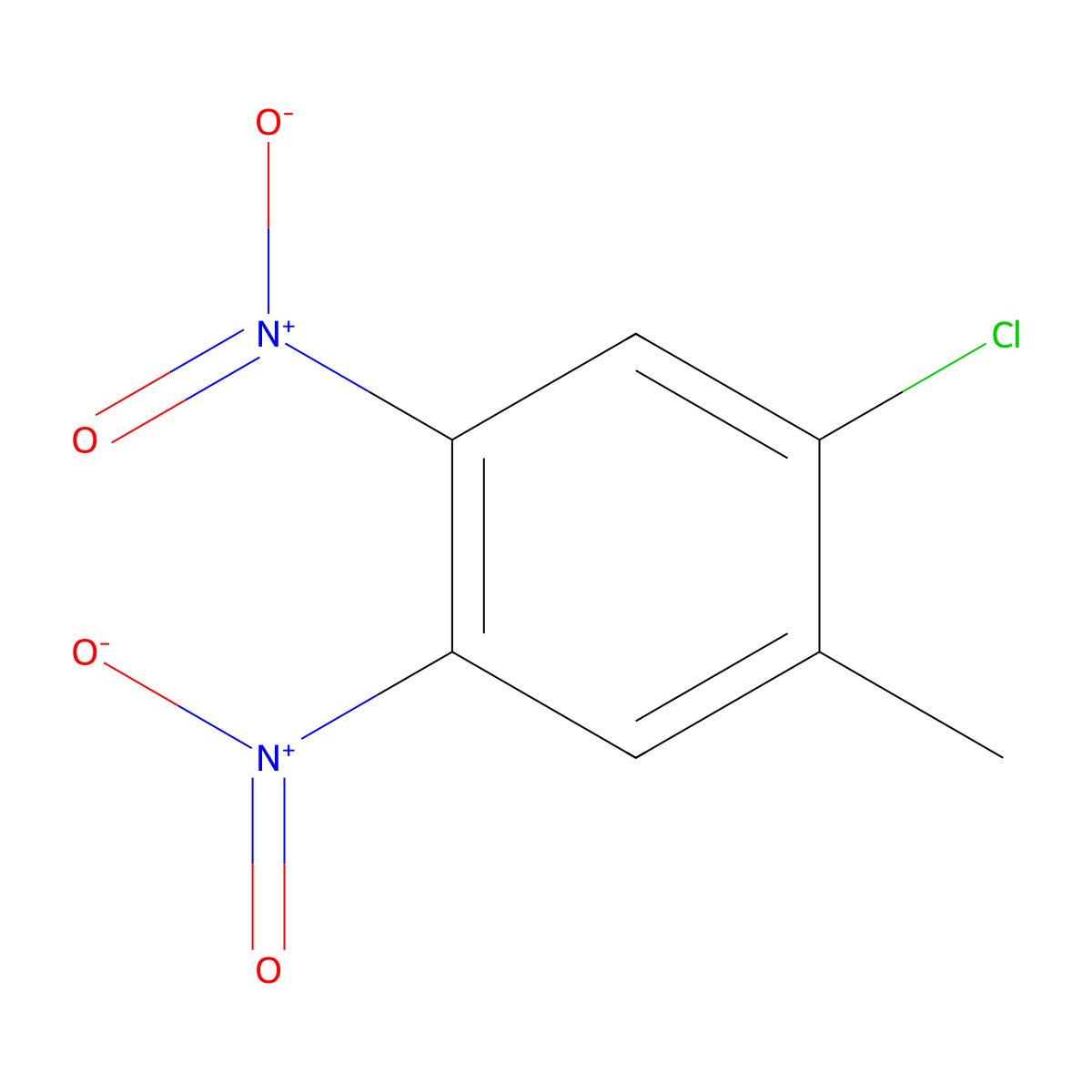 1-Chloro-2-methyl-4,5-dinitrobenzene molecular structure, CAS 56136-79-9