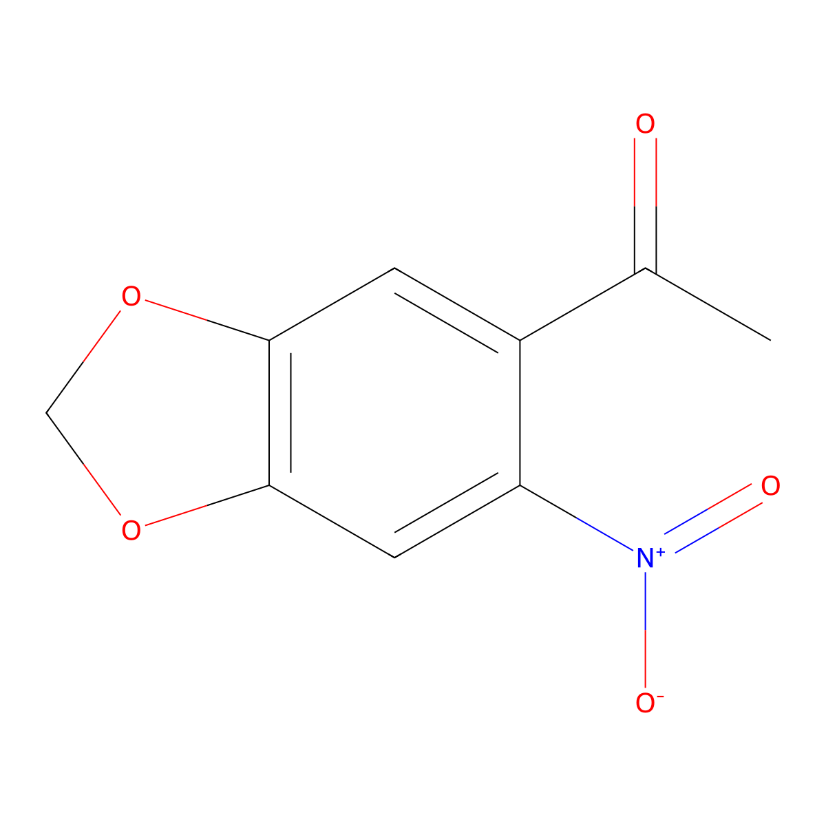 1-(6-Nitro-1,3-benzodioxol-5-yl)ethan-1-one molecular structure, CAS 56136-84-6