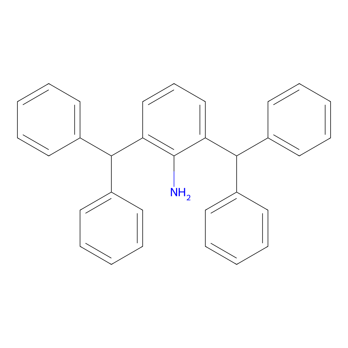 2,6-Dibenzhydrylaniline molecular structure, CAS 56139-00-5
