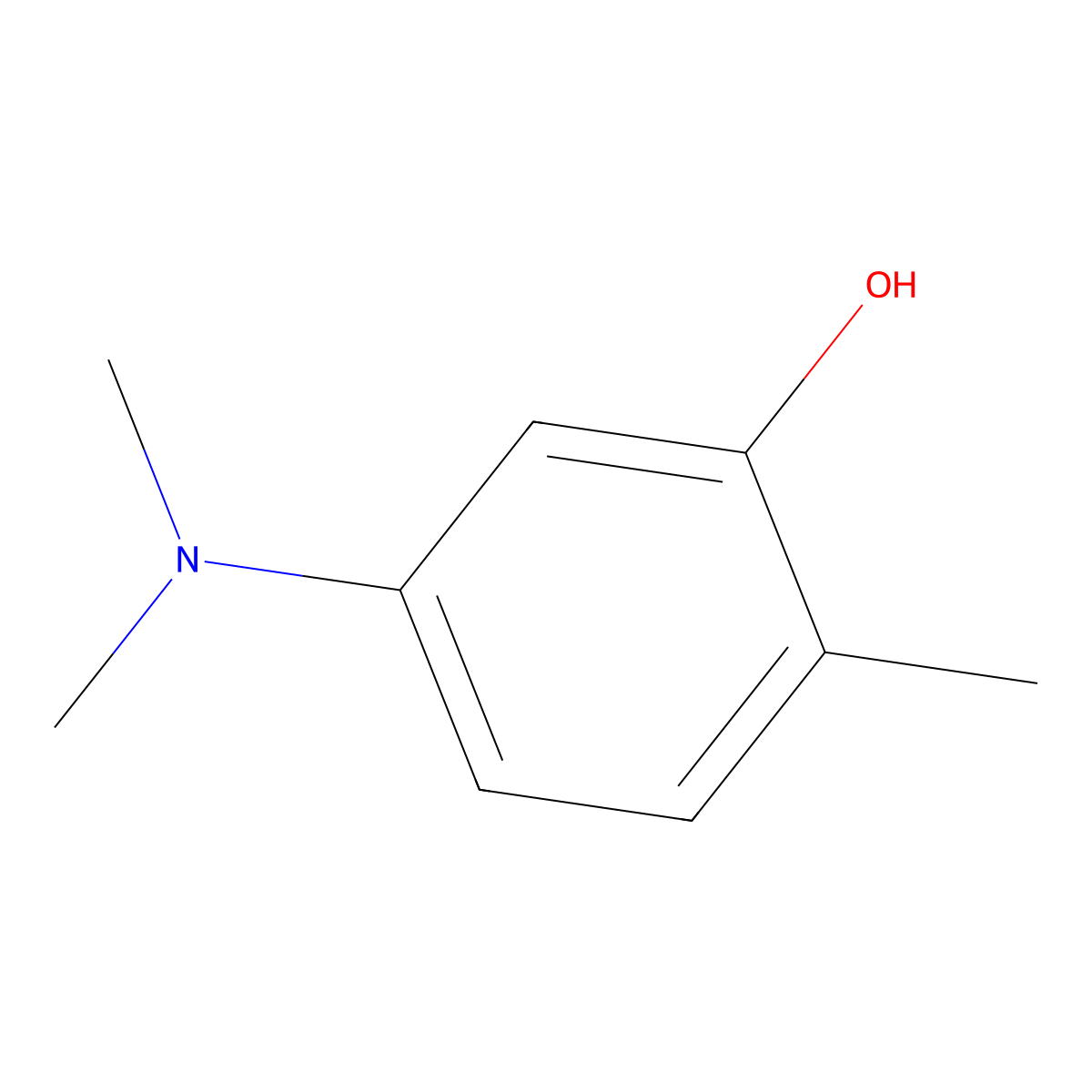 5-(Dimethylamino)-2-methylphenol molecular structure, CAS 56140-38-6