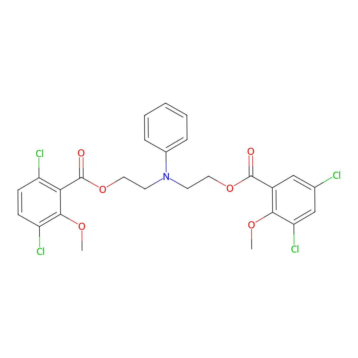 Cambendichlor molecular structure, CAS 56141-00-5