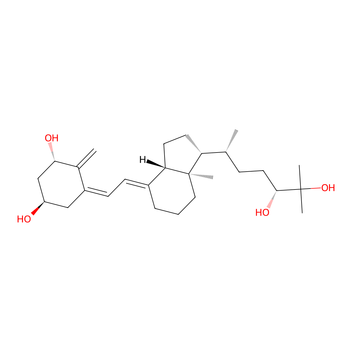 Calcitetrol molecular structure, CAS 56142-94-0