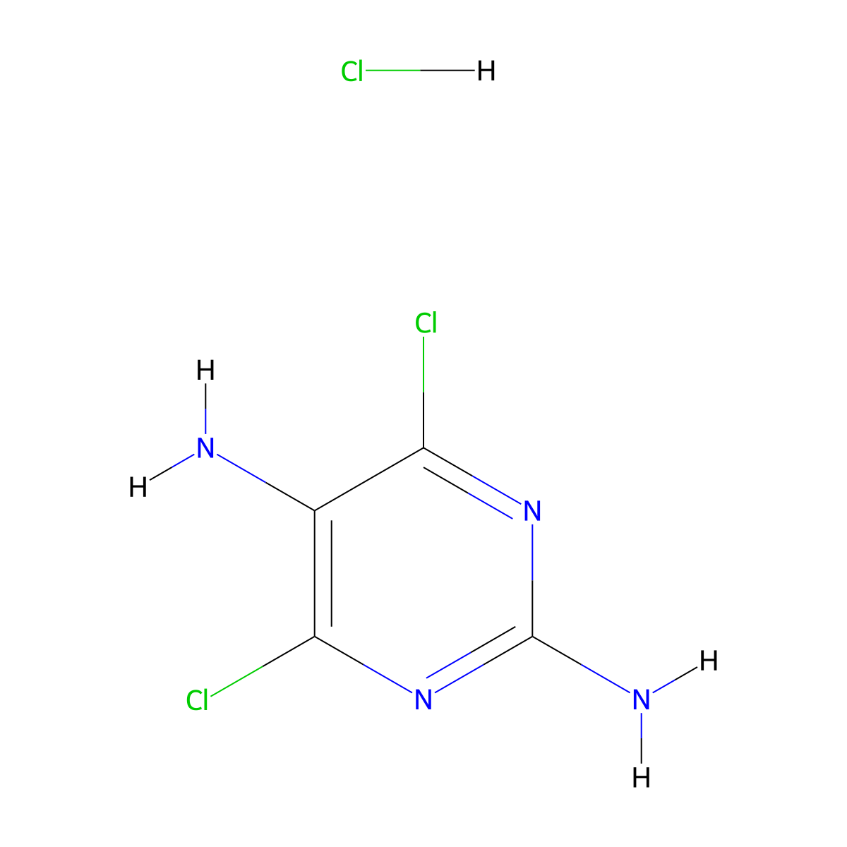 4,6-Dichloropyrimidine-2,5-diamine hydrochloride molecular structure, CAS 56145-03-0