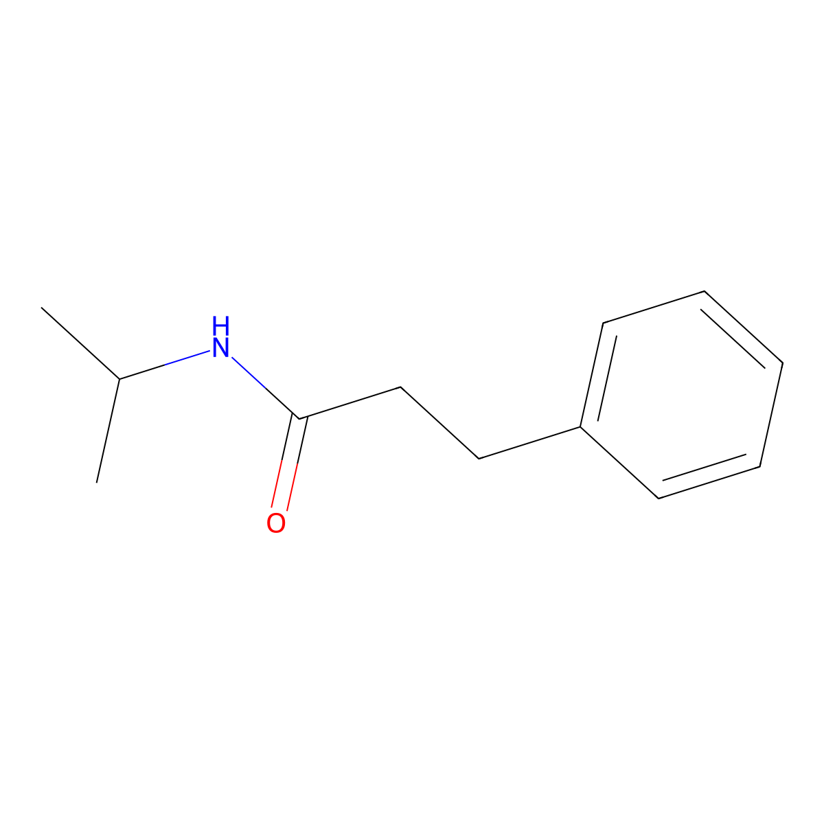 N-Isopropyl-3-phenylpropanamide molecular structure, CAS 56146-87-3