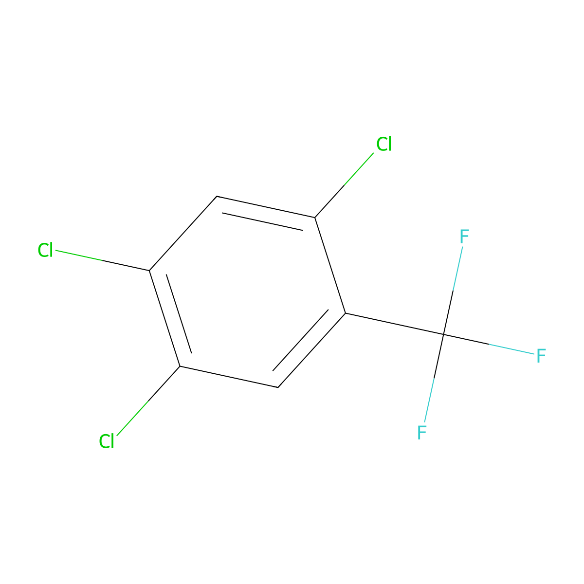1,2,4-Trichloro-5-(trifluoromethyl)benzene molecular structure, CAS 56148-83-5