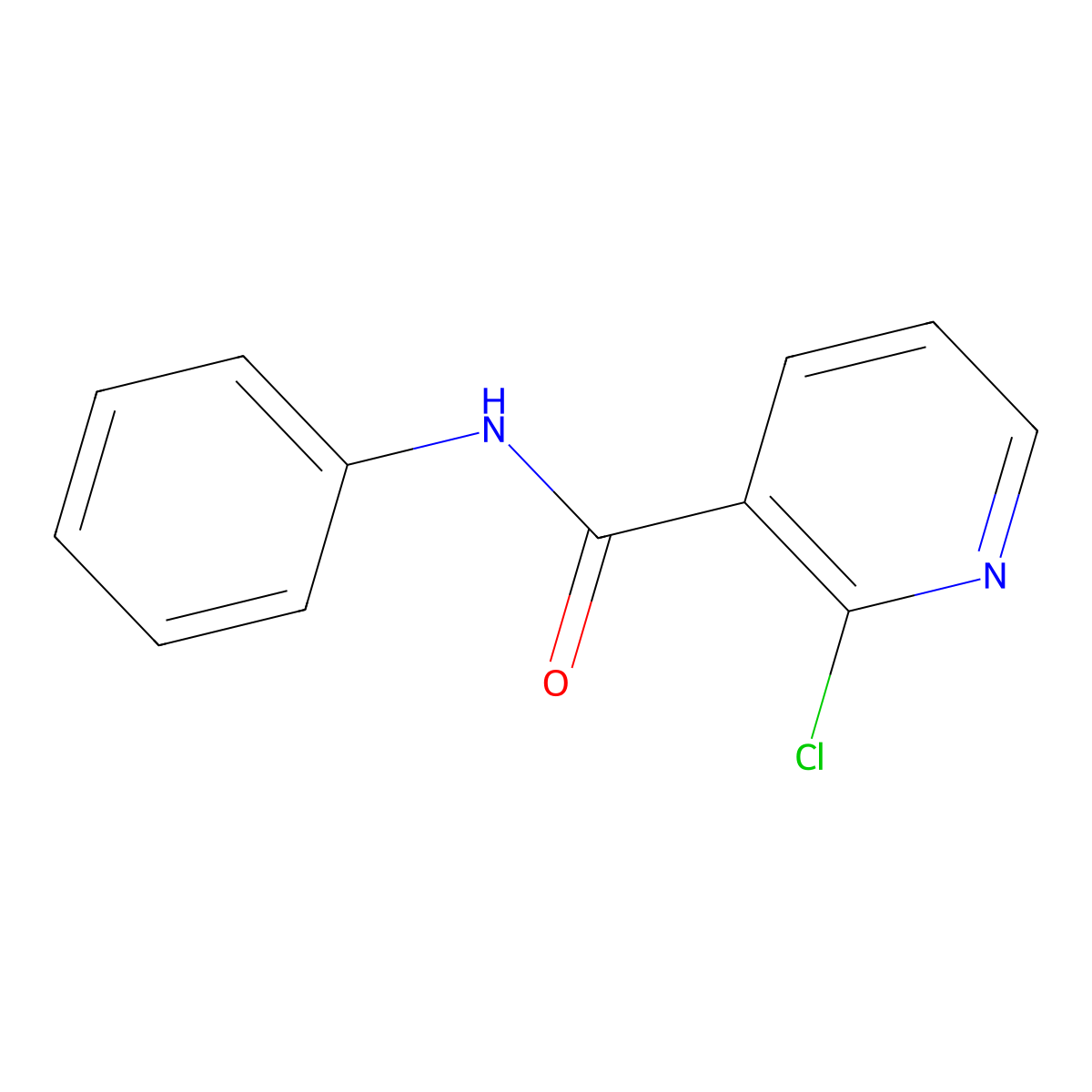 2-Chloro-N-phenyl-3-pyridinecarboxamide molecular structure, CAS 56149-29-2