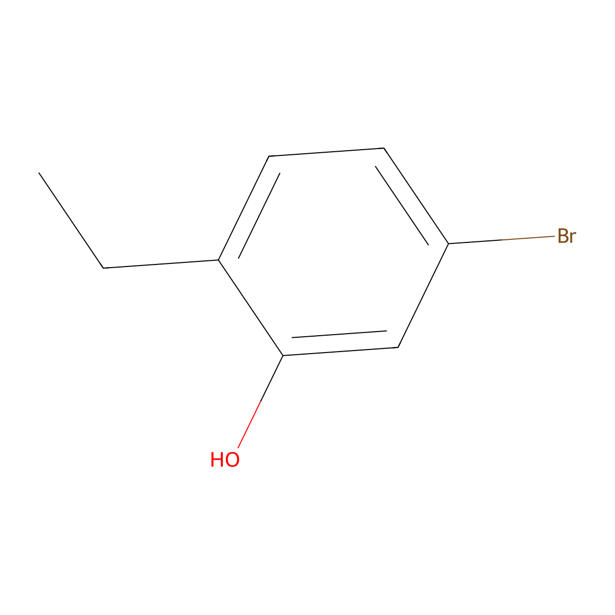 5-Bromo-2-ethylphenol molecular structure, CAS 56152-25-1