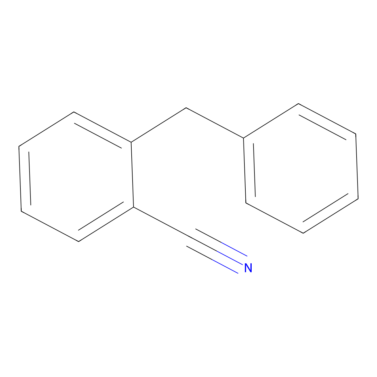 2-Benzylbenzonitrile molecular structure, CAS 56153-61-8