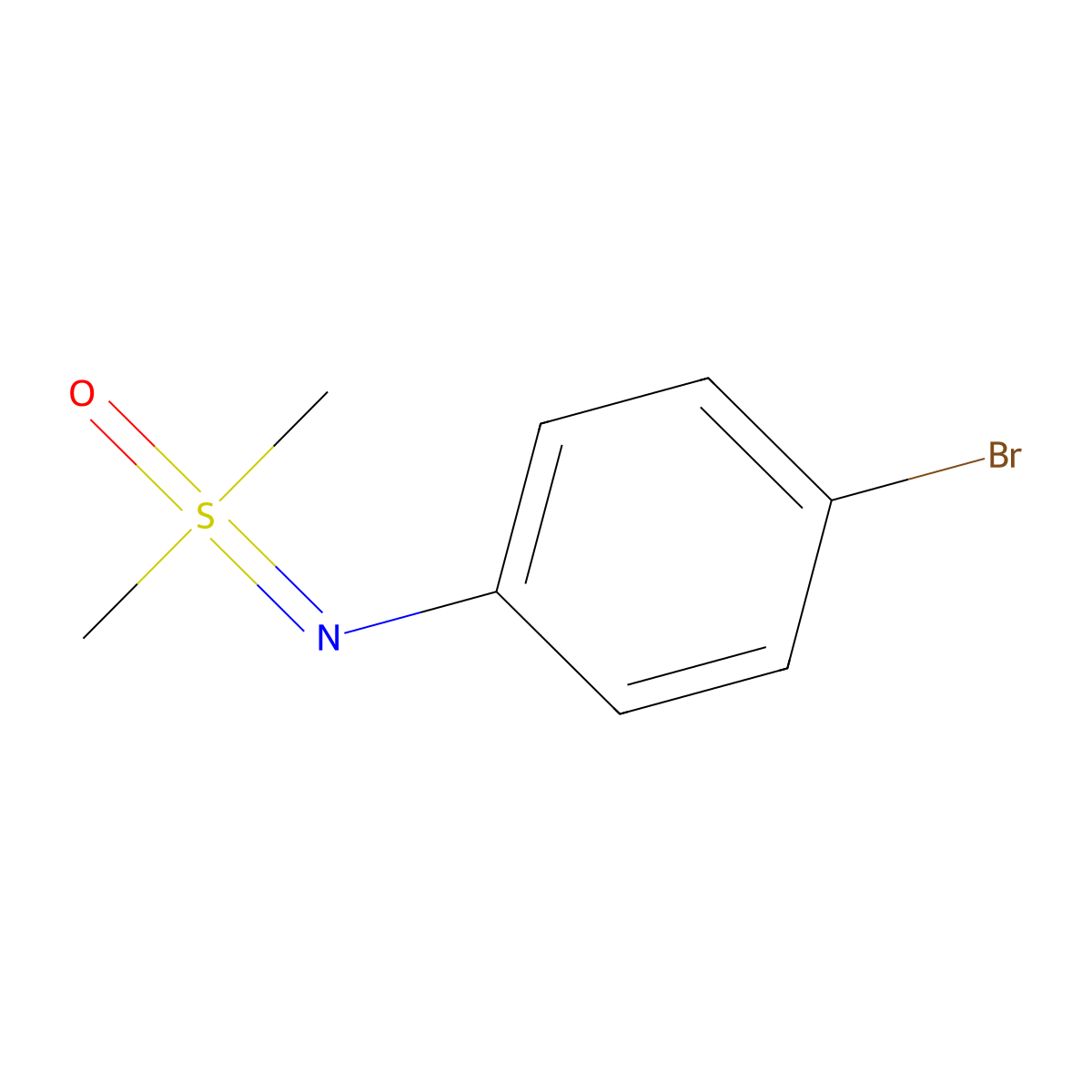 ((4-Bromophenyl)imino)dimethyl-lambda6-sulfanone molecular structure, CAS 56158-10-2
