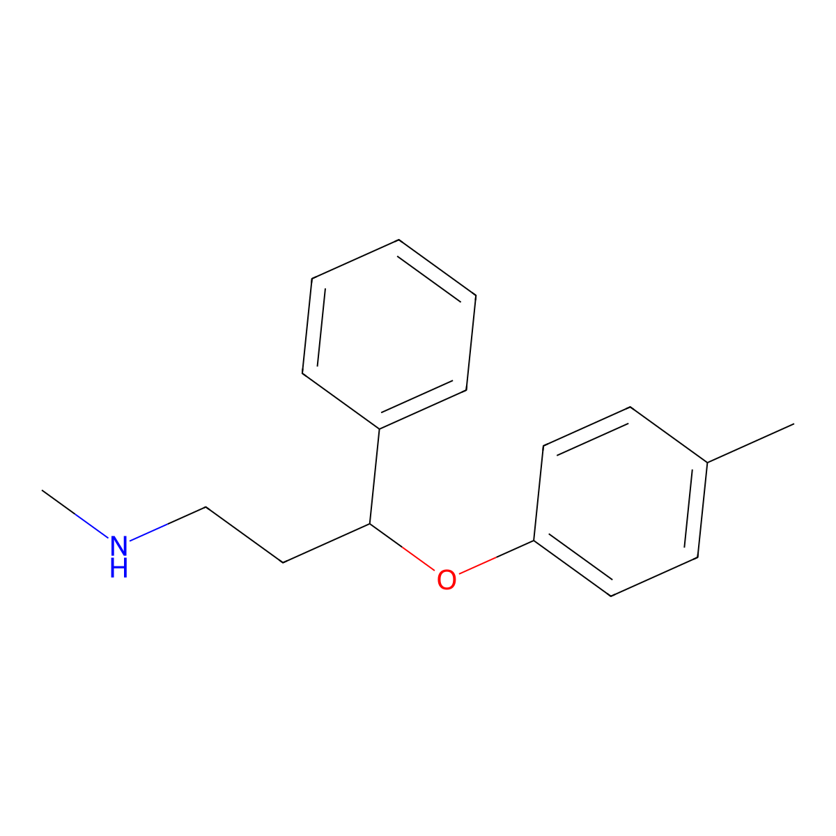 Atomoxetine related compound C molecular structure, CAS 56161-78-5