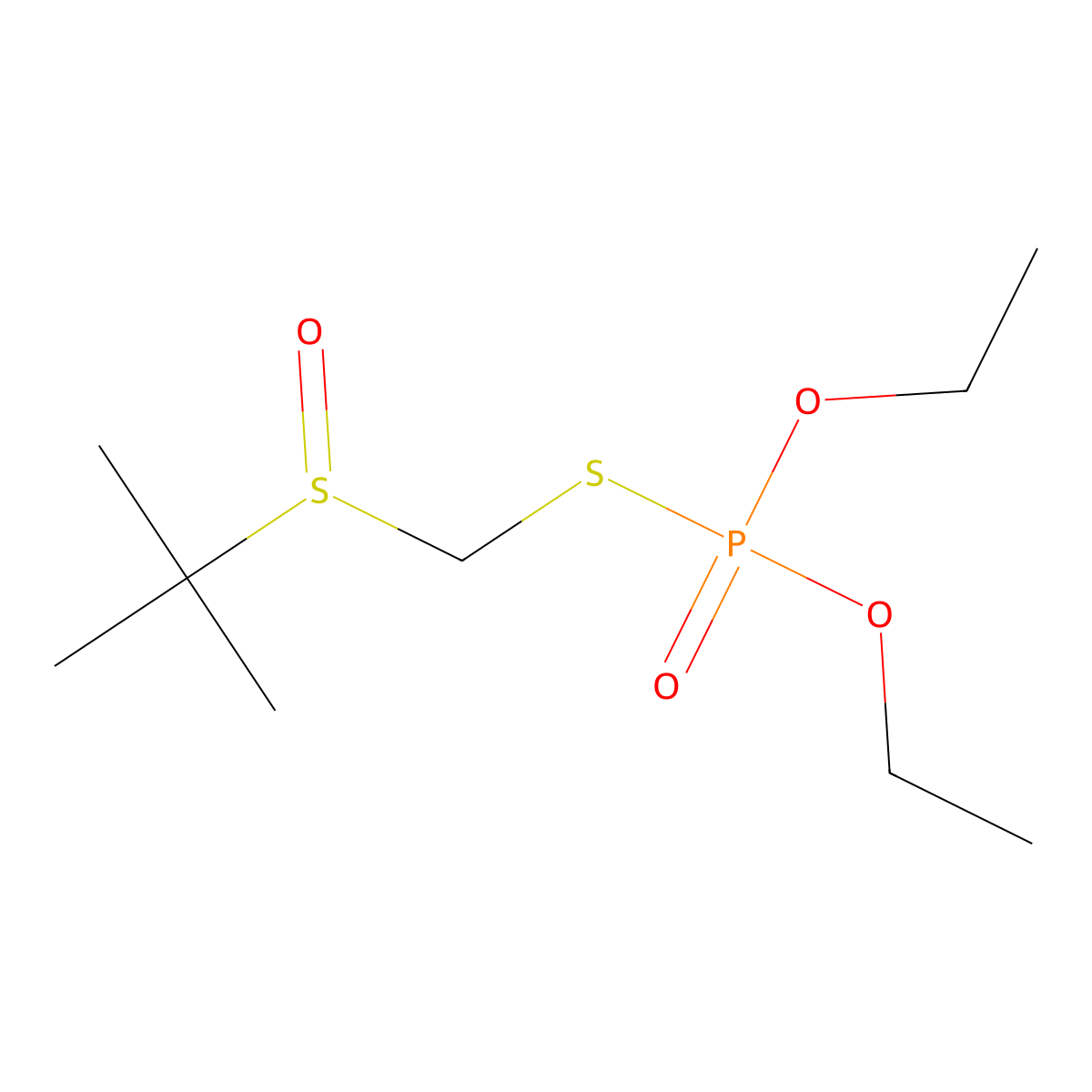 Terbufoxon sulfoxide molecular structure, CAS 56165-57-2