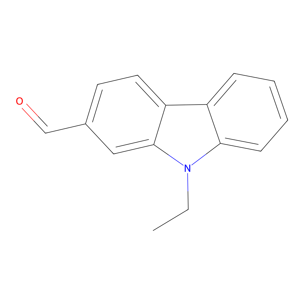 9-Ethyl-9H-carbazole-2-carbaldehyde molecular structure, CAS 56166-62-2