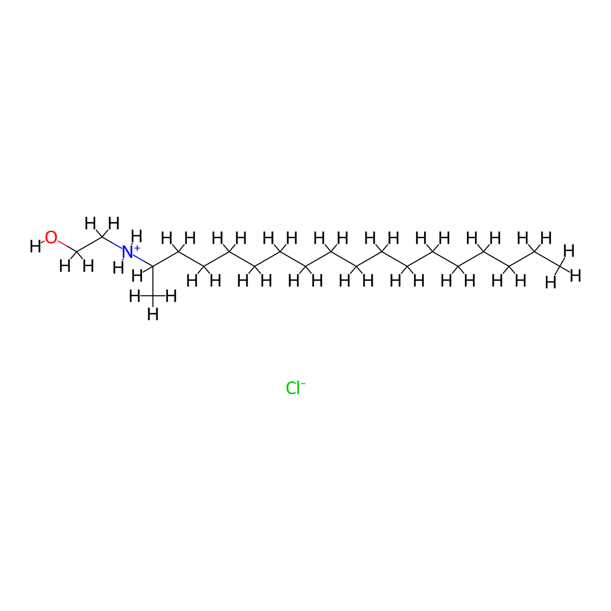 Ethanol, 2-((1-methylheptadecyl)amino)-, hydrochloride molecular structure, CAS 56167-13-6