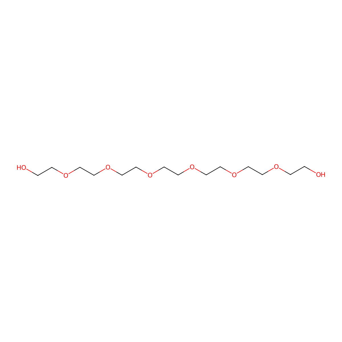 Heptaethylene glycol molecular structure, CAS 5617-32-3