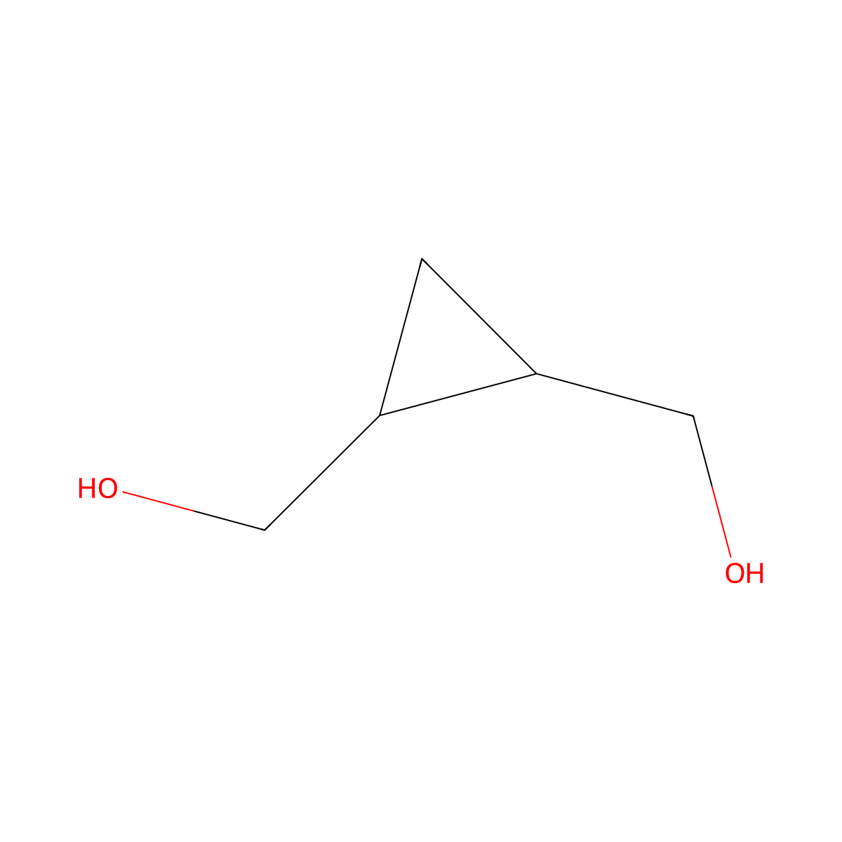 1,2-Cyclopropanedimethanol molecular structure, CAS 5617-75-4