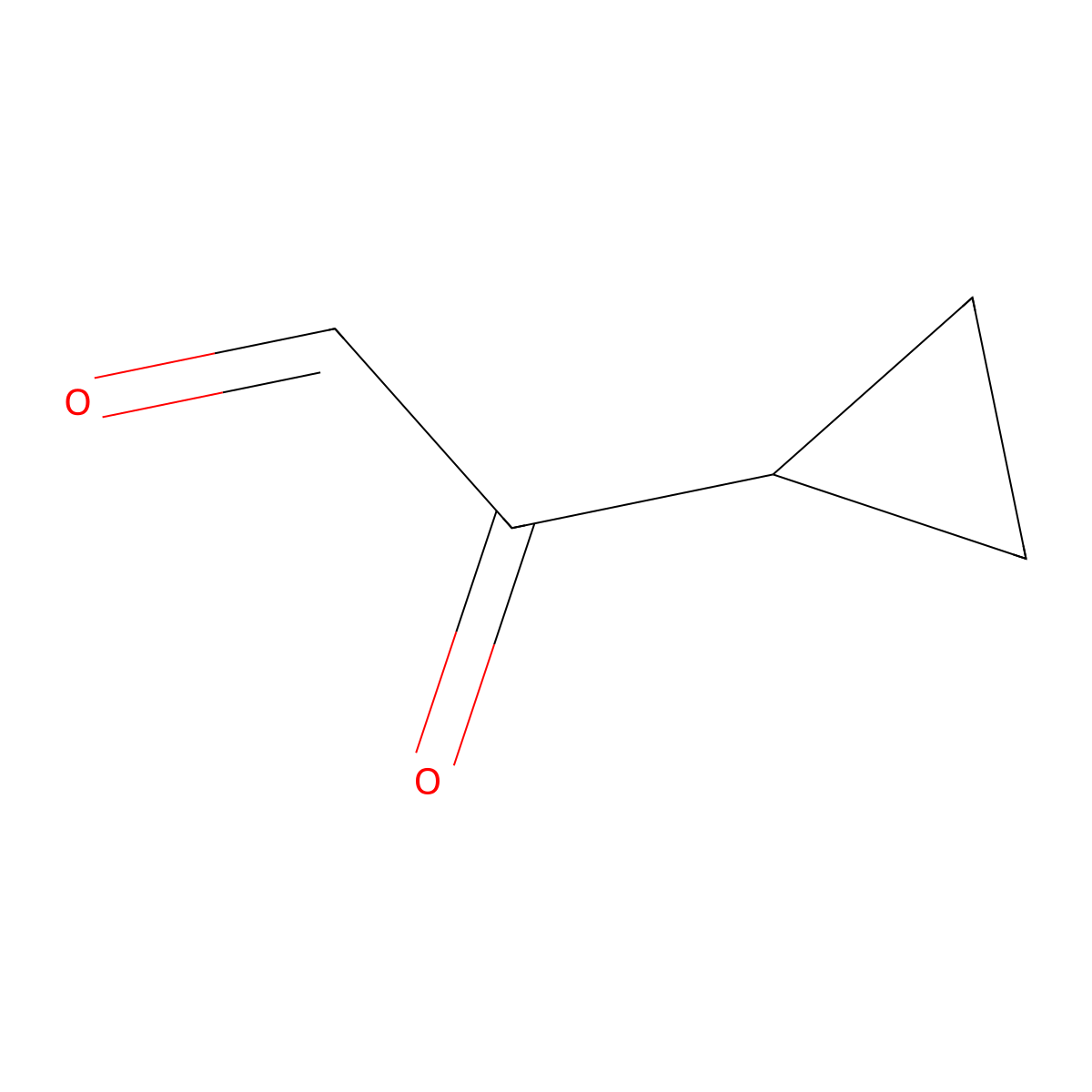 Cyclopropaneglyoxylaldehyde molecular structure, CAS 5617-85-6