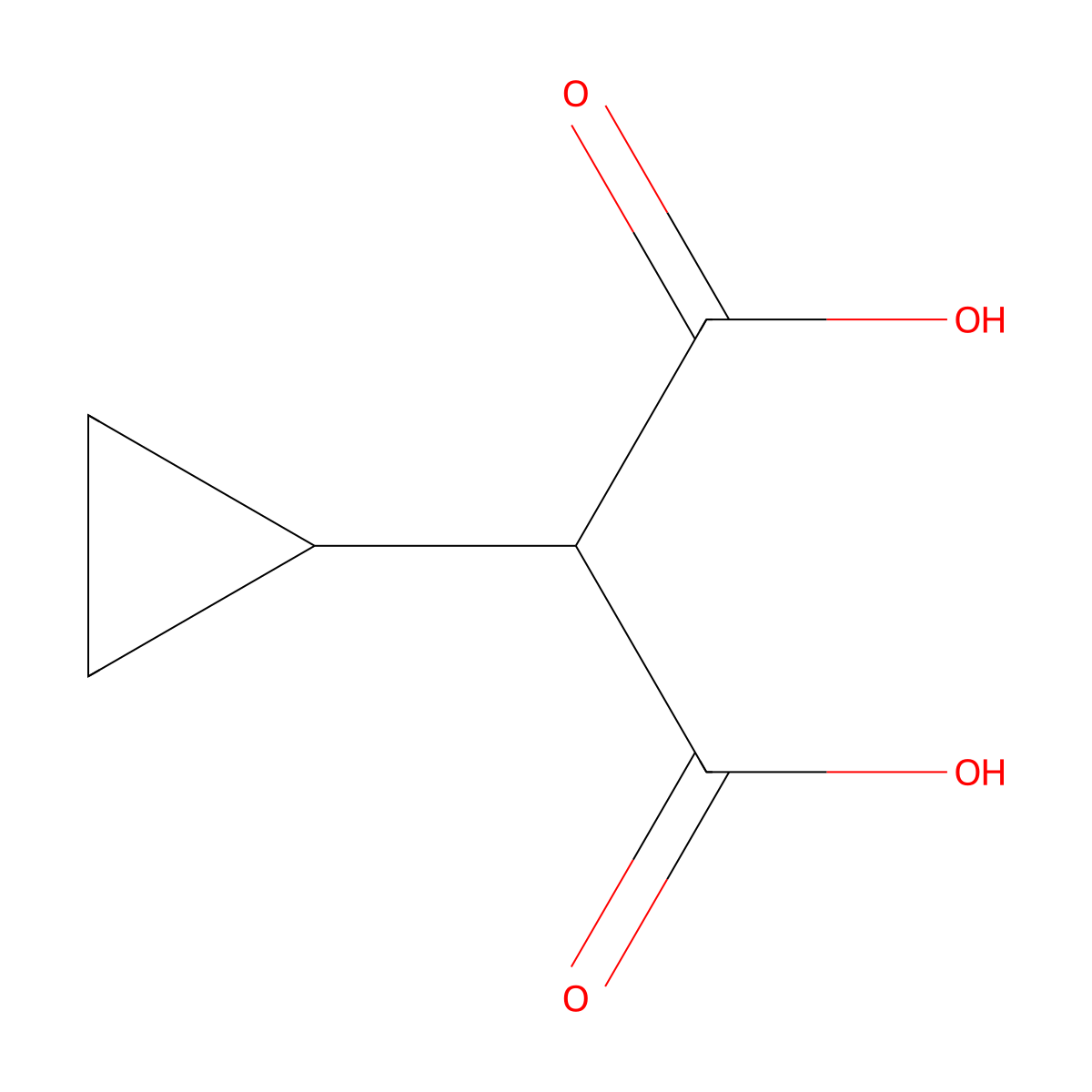2-Cyclopropylmalonic acid molecular structure, CAS 5617-88-9