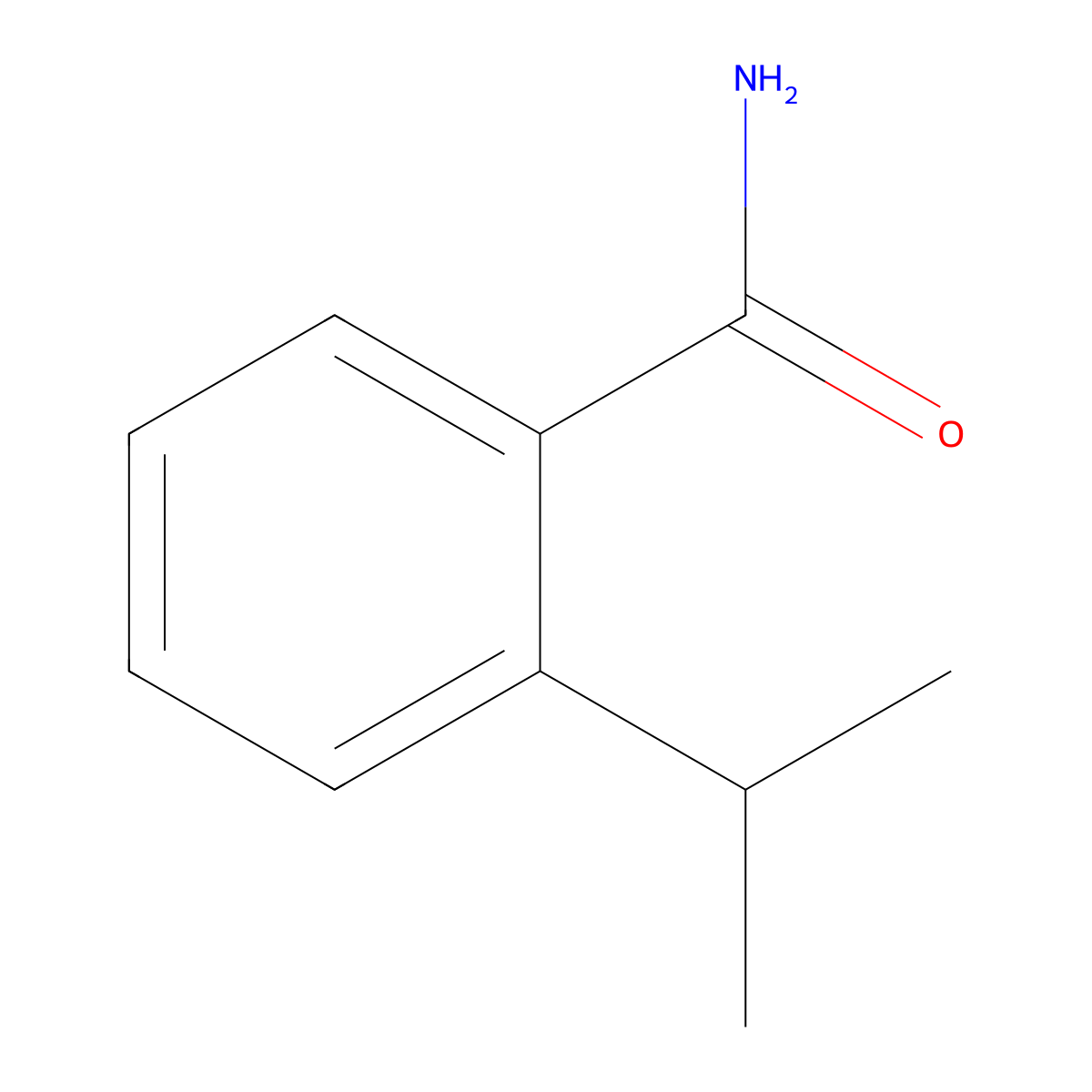 Benzamide, 2-(1-methylethyl)- molecular structure, CAS 56177-33-4