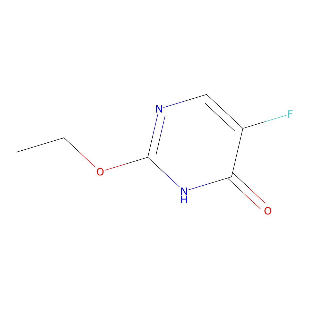 2-Ethoxy-5-fluorouracil molecular structure, CAS 56177-80-1