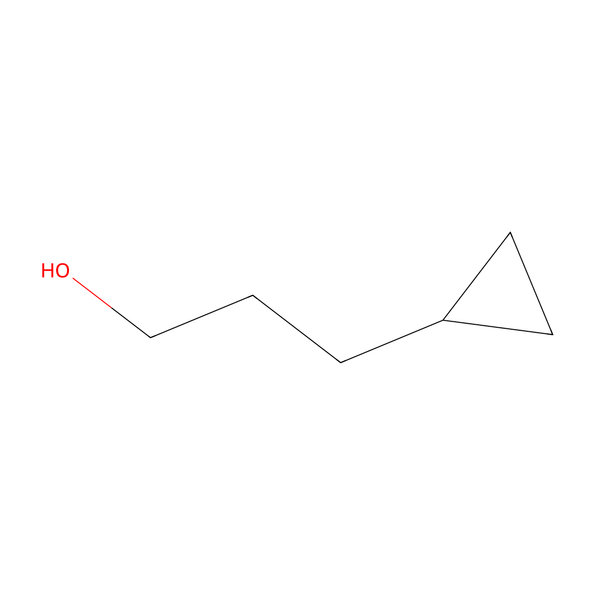 3-Cyclopropylpropan-1-ol molecular structure, CAS 5618-01-9