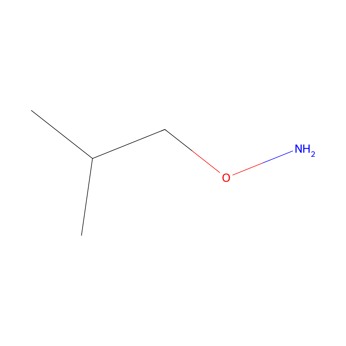 O-Isobutylhydroxylamine molecular structure, CAS 5618-62-2