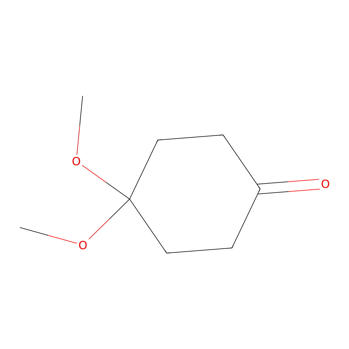 4,4-Dimethoxycyclohexan-1-one molecular structure, CAS 56180-50-8