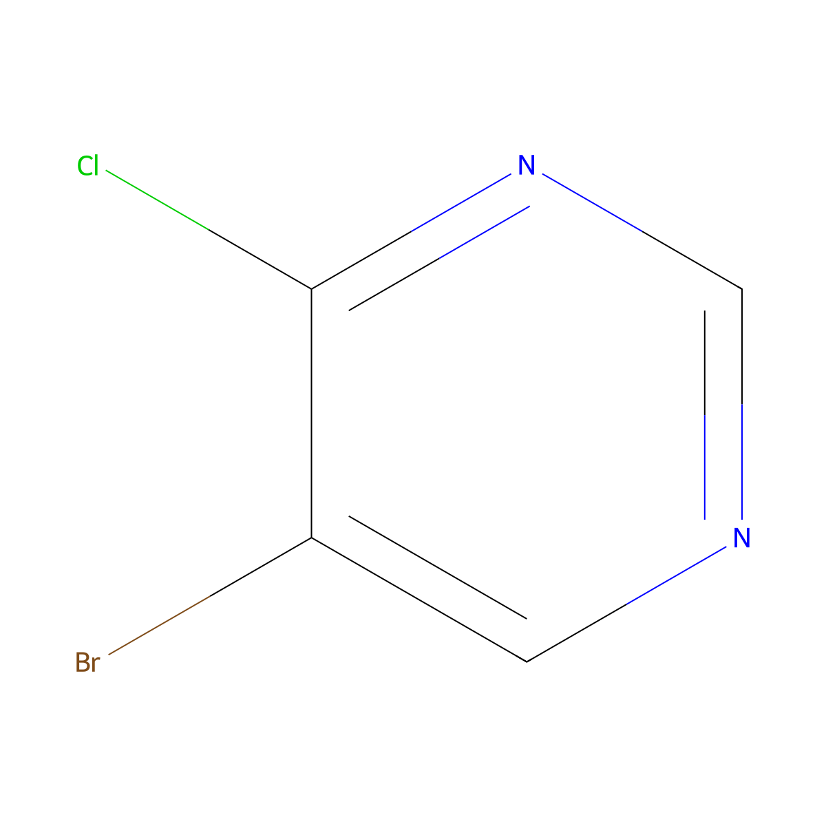 5-Bromo-4-chloropyrimidine molecular structure, CAS 56181-39-6