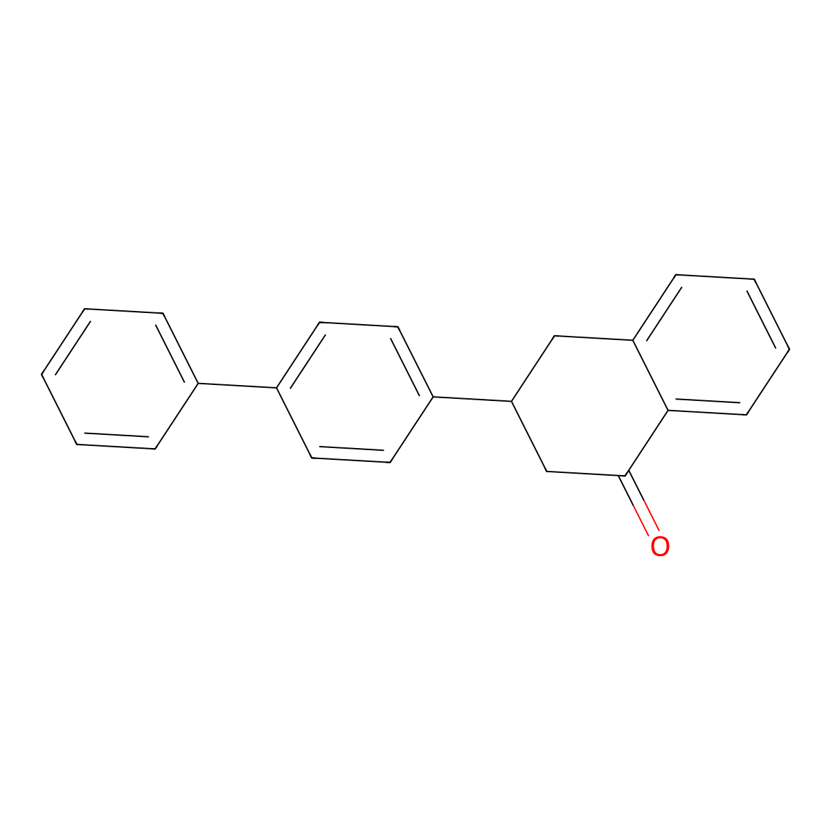 3-(1,1'-biphenyl)-4-yl-3,4-dihydronaphthalen-1(2H)-one molecular structure, CAS 56181-65-8