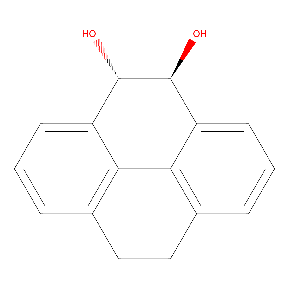 trans-4,5-Dihydro-4,5-dihydroxypyrene molecular structure, CAS 56183-12-1