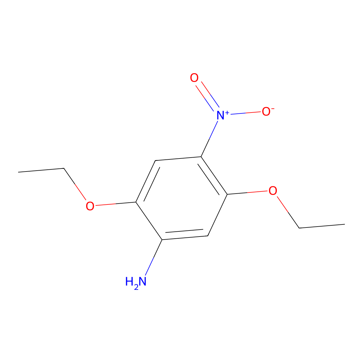 2,5-Diethoxy-4-nitroaniline molecular structure, CAS 56185-25-2