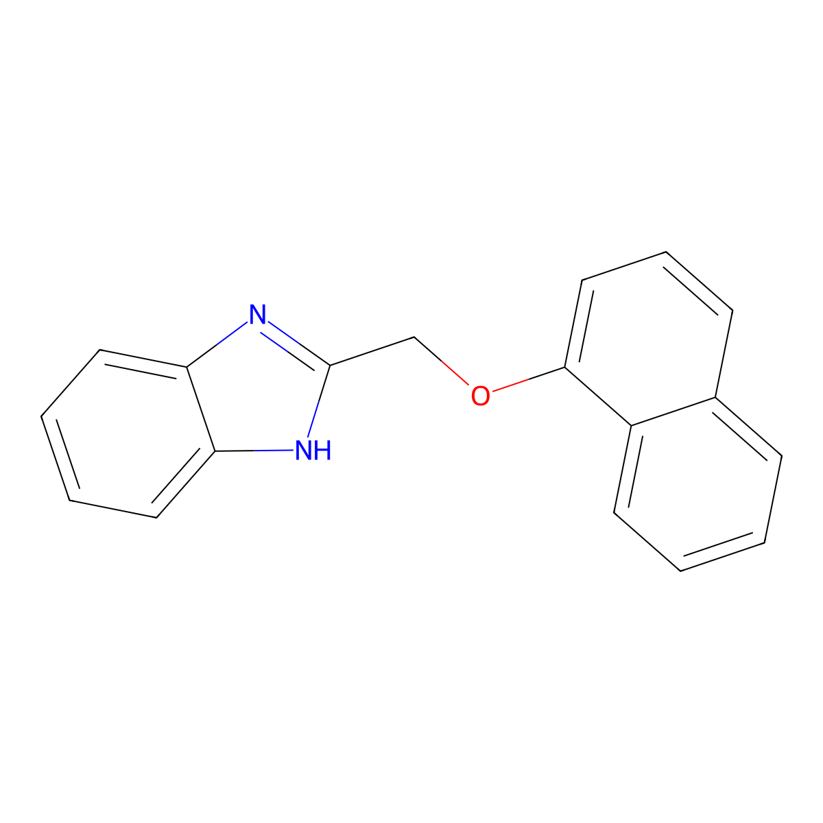 2-[(1-Naphthyloxy)methyl]-1h-benzimidazole molecular structure, CAS 56186-98-2