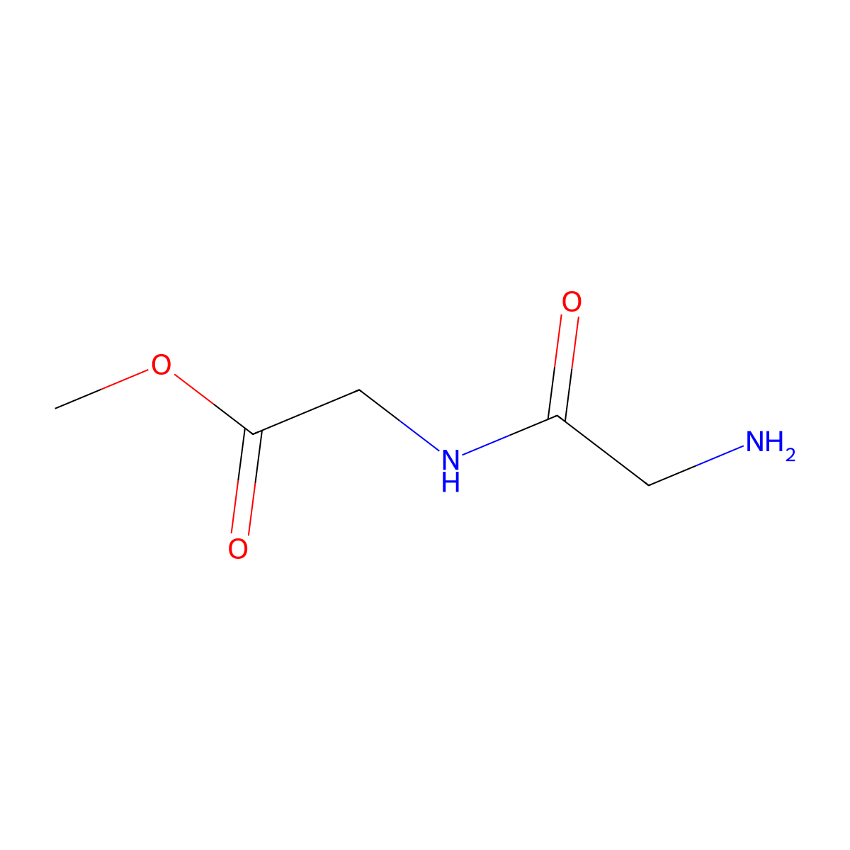 Methyl 2-(2-Aminoacetamido)Acetate molecular structure, CAS 5619-16-9