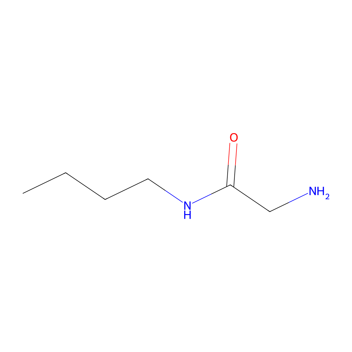 2-amino-N-butylacetamide molecular structure, CAS 5619-34-1
