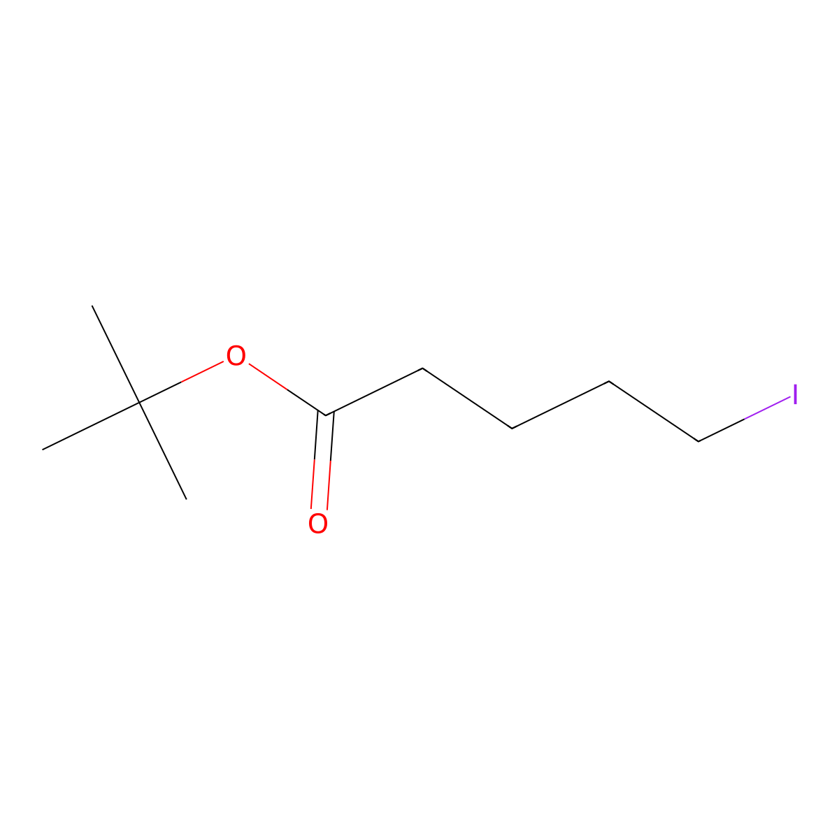 tert-Butyl 5-iodopentanoate molecular structure, CAS 56198-37-9