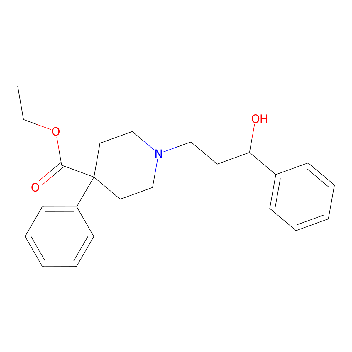 Phenoperidine molecular structure, CAS 562-26-5