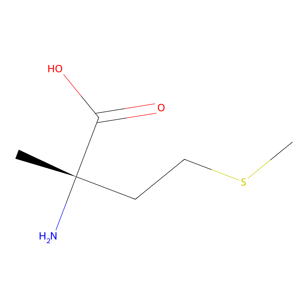 alpha-Methylmethionine molecular structure, CAS 562-48-1