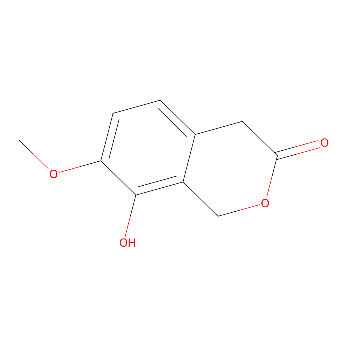 8-Hydroxy-7-methoxyisochroman-3-one molecular structure, CAS 56201-87-7