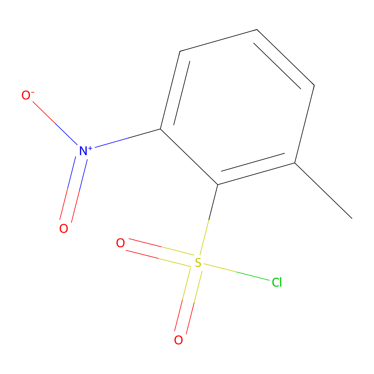 2-Methyl-6-nitrobenzene-1-sulfonyl chloride molecular structure, CAS 56202-22-3
