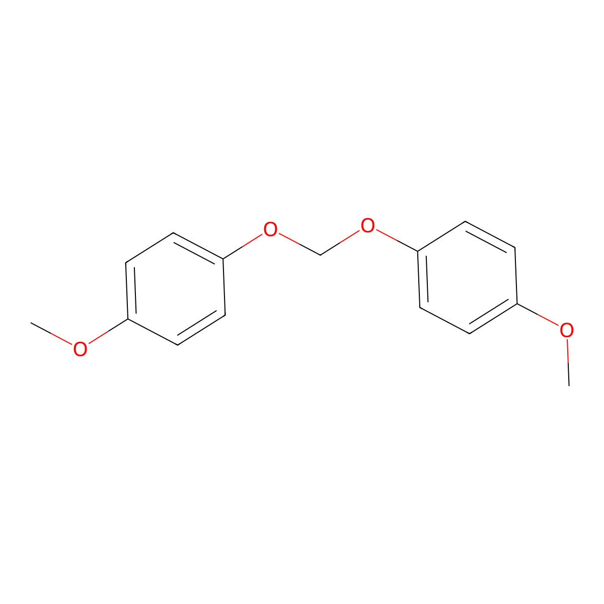 4,4-Methylenebis(oxy)anisole molecular structure, CAS 56207-34-2
